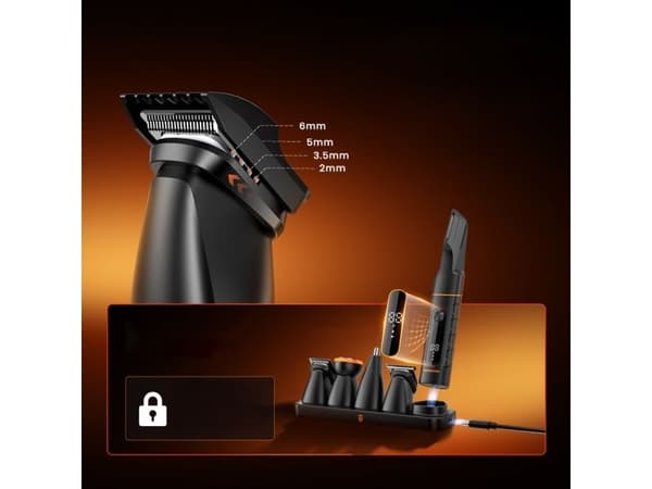 MAXGROOM LK-892 multifunctional trimmer with replaceable tips - black