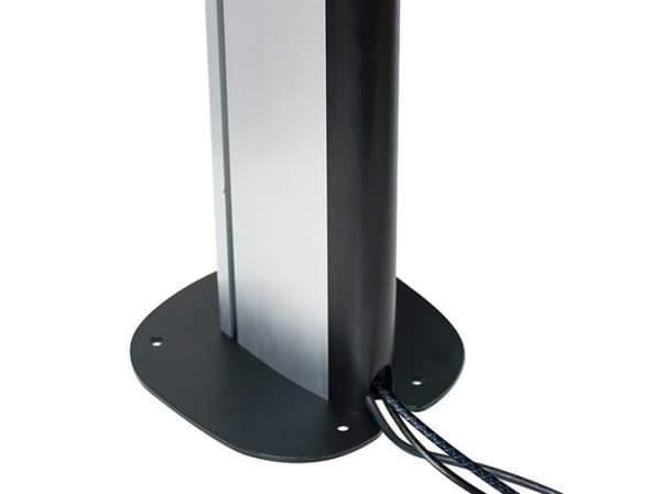 B-TECH - Monteringskomponent (bolt-down floor base) - fixerad - extra kraftigt stål - svart