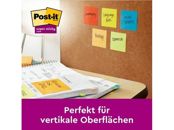 Post-it z-notes Super Sticky ass. 76x76mm 5blk/pakkaus Boost Väri