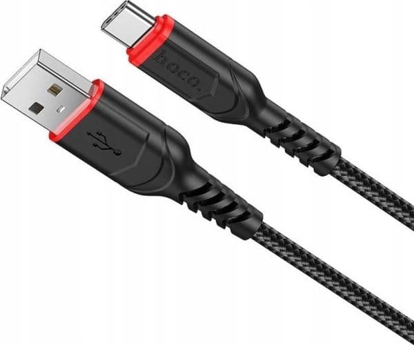 Hoco USB-A til USB-C-kabel 1 m svart (6931474744920)