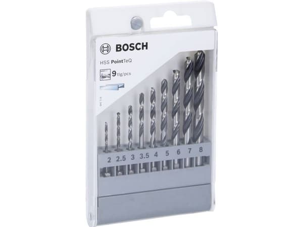Bosch METALBORSÆT POINTTEQ HEX HSS 2-8MM 9DELE