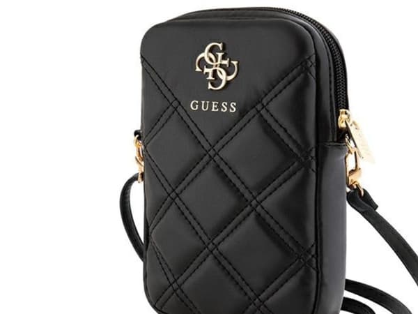 Guess Zip Quilted 4G-bag - svart