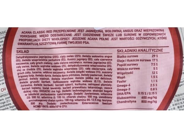 ACANA Classics Red Meat torrfoder för hund 2 kg