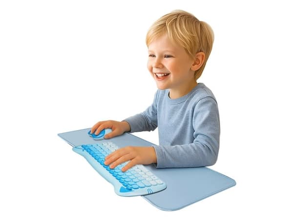 LogiLink ID0221, Blå, Monokromatisk, Antiskliunderlag, Musematte til gaming