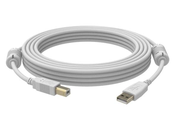Vision Techconnect - USB-kabel - USB typ B (hane) till USB (hane) - USB 2.0 - 2 m - vit