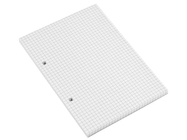 Standardblok, Bantex, Squared, A5, hvid 148x210mm, 60g/m2 - (5 stk.)