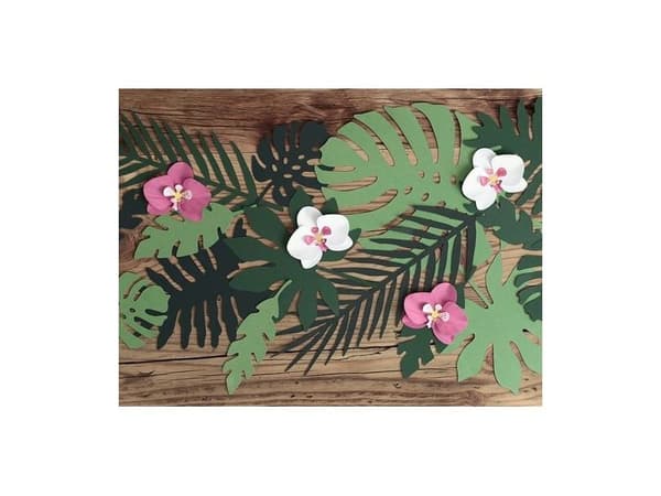 Tropiska blad dekoration