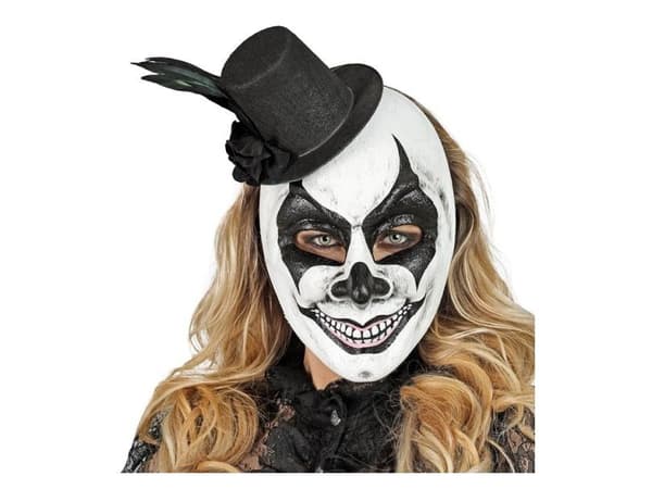 Läskig mime-maske