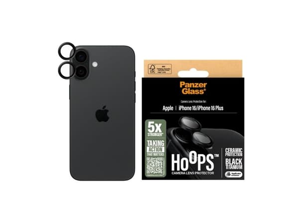 PanzerGlass Hoops Ceramic LensProtector iPhone 16 6.1" / 16 Plus 6.7" 1281