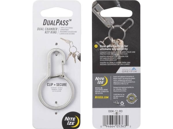 NiteIze karabinkrok med dobbelt kammer DualPass