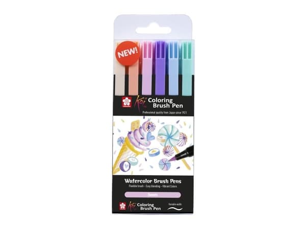Sakura Koi colouring brush pen set 6 Sweets