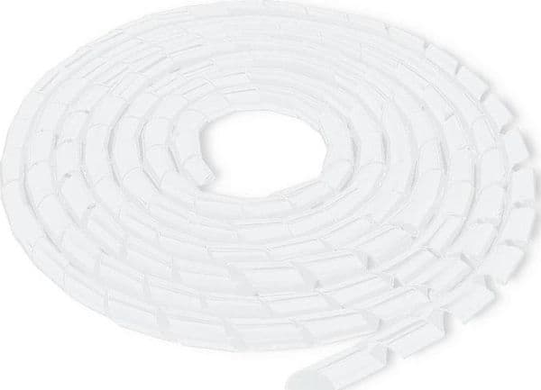 Qoltec - Kabelorganisator - 10 m - hvit