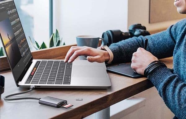 Ugreen-leser USB-C-kortleser, UGREEN CM401 (grå)