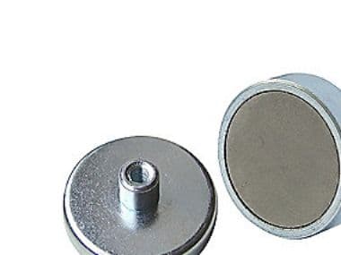 Pottemagnet E869 Ø50 M6 gev.bøsning