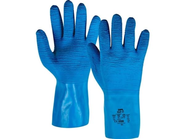 Latexhandskar DPL Ruf-it 11/XXL blå