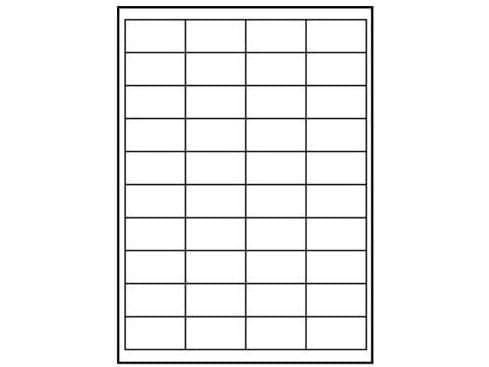 Logoetiketter A4, matte, hvite, 10 stk