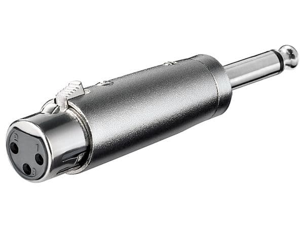 goobay - Audioadapter - XLR3 beholder til monojakk plugg