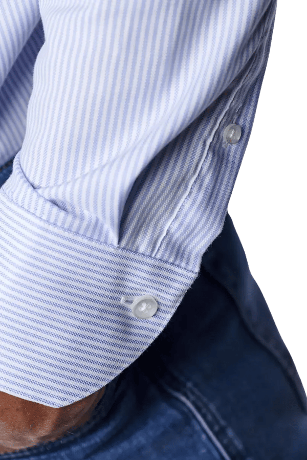 BUTTON DOWN - OXFORT STRIBE - BLUE