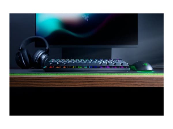 Razer Huntsman Mini, Mini, USB, QWERTY, Valkoinen