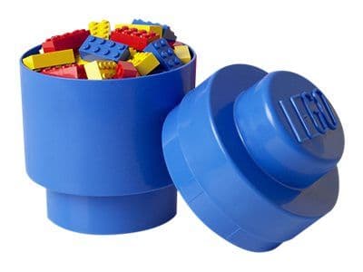 LEGO Storage Brick 1 Round - Förvaringsbox - blå