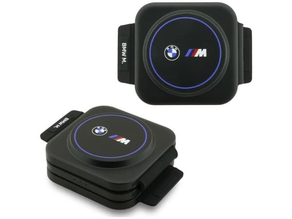 Induktionsladdare 3-i-1 BMW M Qi2 15W trycklogotyp blå