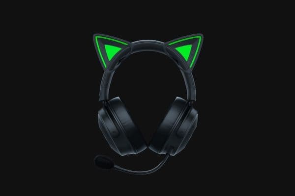 Razer Kitty Ears V2 - Kattöron för headset - svart