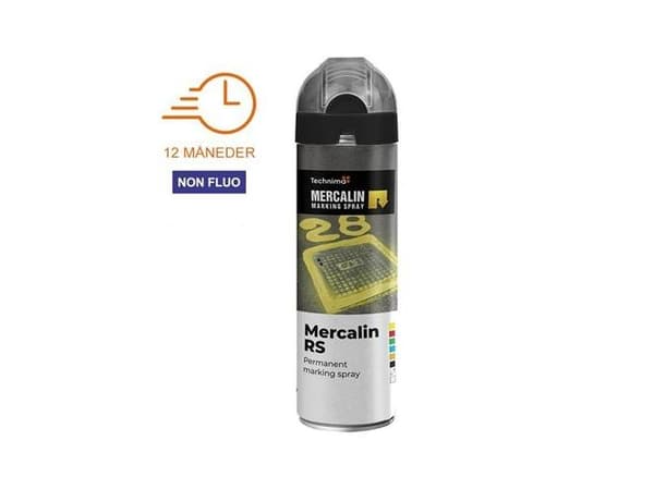 Mercalin® RS mærkespray 500 ml, sort