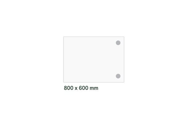 Skrivebord, tilbyg DNA Lys grå 800x600 mm I-ben Sort