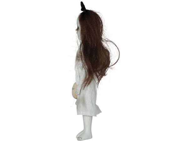Hængende pige med bamse, 30 cm