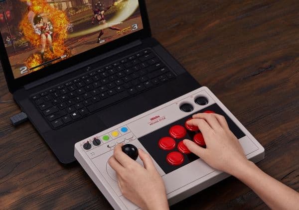 8BitDo Arcade Stick, Joystick (grå)