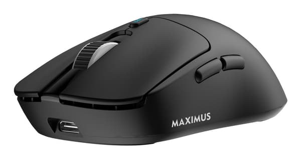 White Shark MAXIMUS, Ambidextrous, Optisk, Bluetooth, 26000 DPI, Svart