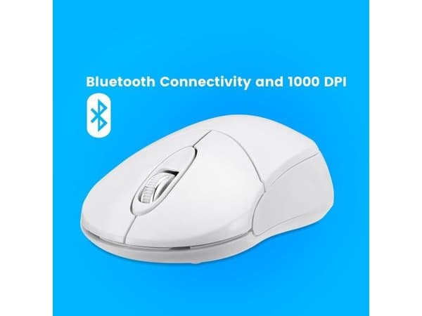 Perixx 11538, Optisk, Bluetooth, 1000 DPI, Hvit