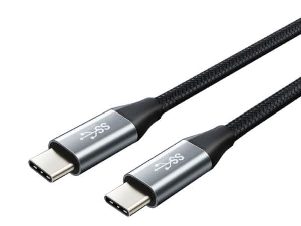 Montis USB-C til USB-C-kabel 1 m svart/sølv (MT004)
