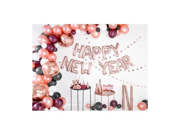 Rosegold partyhatte, 6 stk