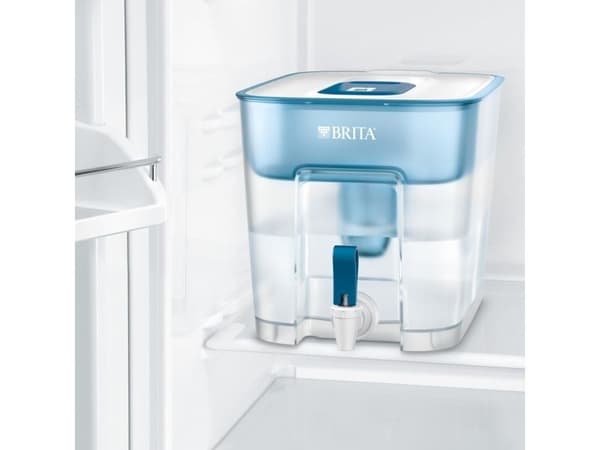 Brita Flow Basic Blue MX PRO, Annostelijan vesisuodatin, 8,2 L, Sininen, Läpinäkyvä