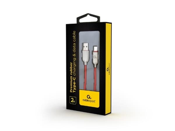 Cablexpert Premium - USB-kaapeli - USB-C (han) til USB (han) - USB 2.0 - 2.1 A - 2 m - rød
