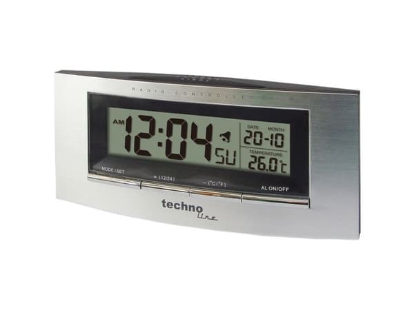 Technoline WS 6830, Silver, Inomhustermometer, Utomhustermometer, °C, Batteri, AAA Micro LR03, 172 mm