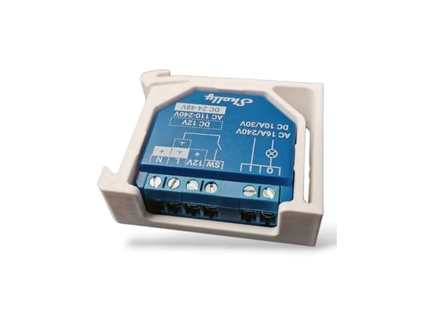 Light Solutions DIN rail adapter for Gen 2 devices (Shelly Plus I4, I4 DC, Plus 1, Plus 1PM, Plus 2PM, 0-10V Dimmer)