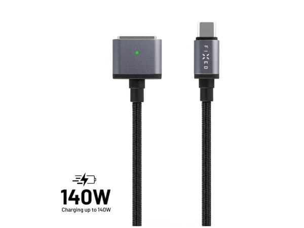 FIXED FIXD-MS3-GR, 2 m, USB C, MagSafe 3, USB 2.0, 4,8 Gbit/s, Grå