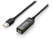 Equip 133311, 15 m, USB A, USB A, USB 2.0, Hankjønn/hunkjønn, Sort