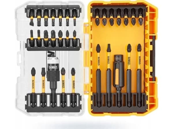 DEWALT 32-delars tillbehörssats FlexTorq + kopp termomugg