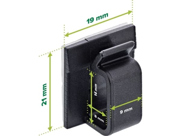 InLine 10-pack Cable manager adhesive base XL - nailon - 3M liimatyyny - musta (59971F)