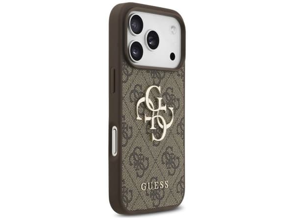 Guess 4G Big Logo Case for iPhone 17 Pro - Brown