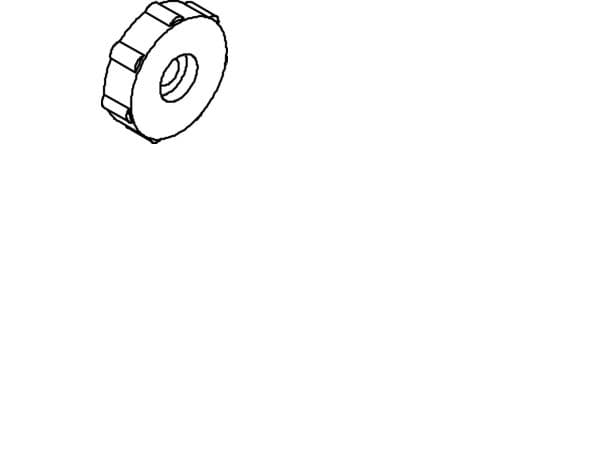 CUBIC insatsmutter/vingmutter DIN467 - M4