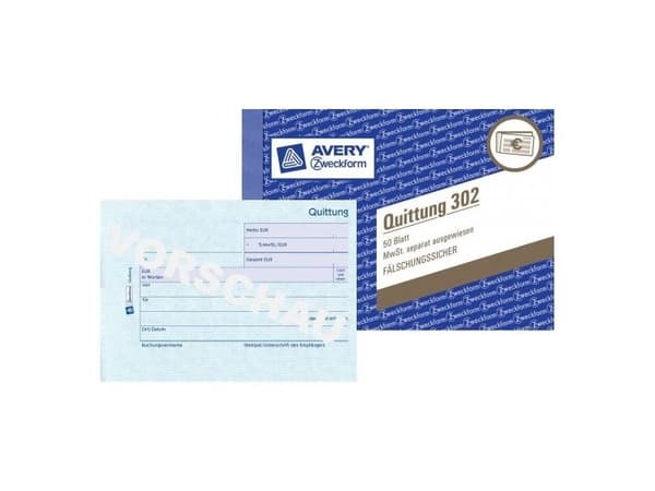 Avery 302, Blå, Vit, papper, 148 mm, 105 mm