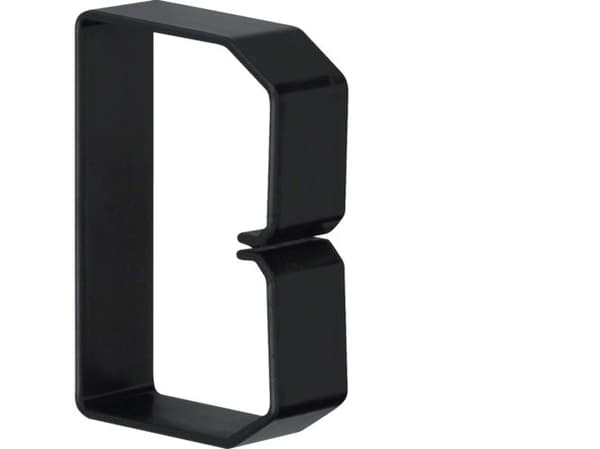 Hager B600803, Svart, PVC