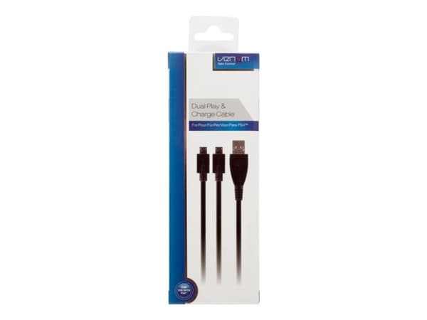 Venom VS2794, USB A, 2 x Micro-USB B, USB 2.0, Musta