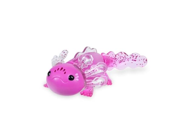 Magenta Glitter Axolotl with Pool