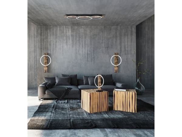 EGLO BOYAL LOFT 3L SORT/RUSTIK TRÆ FSC