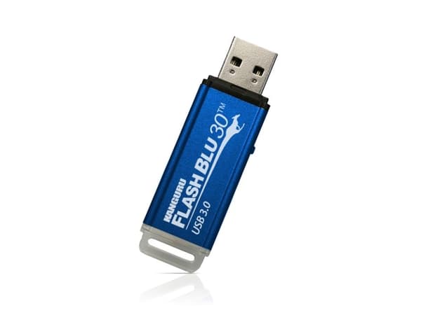 Kanguru FlashBlu30 USB 3.0 with Write Protect Switch - USB-flashstasjon - 16 GB - USB 3.0